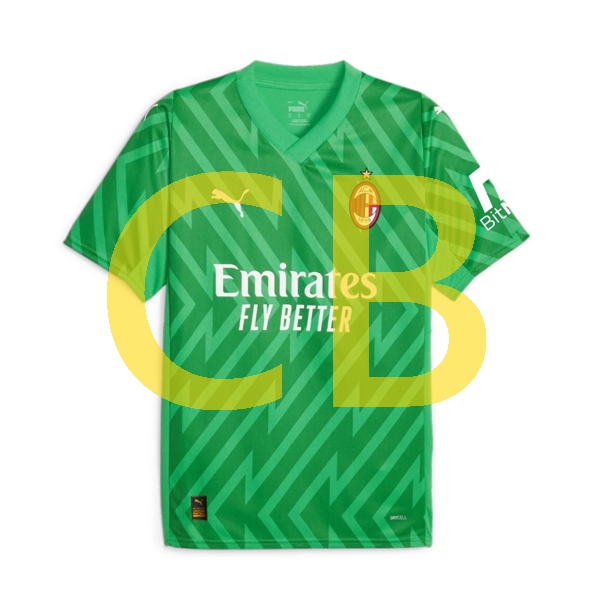 Fußballtrikot AC Mailand Torwart Herren Heim 2023-2024 Kurzarm