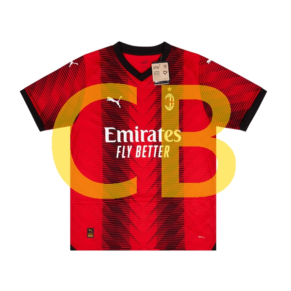 Fußballtrikot AC Mailand Herren Heim 2023-2024 Kurzarm