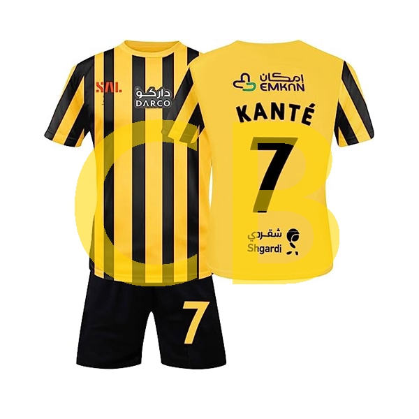 Fußballtrikot al-ittihad fc kante 7 Kinder Heim 2022-2023 Kurzarm