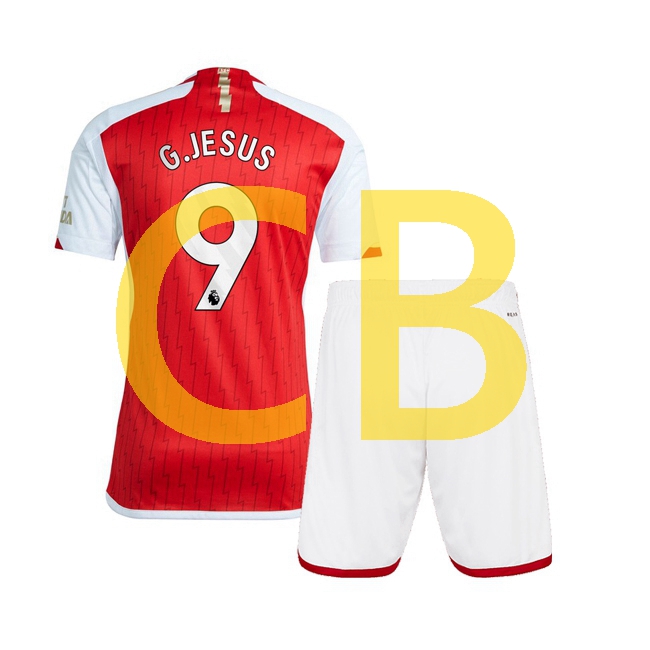 Fußballtrikot Arsenal gabriel jesus 9 Kinder Heim 2023-2024 Kurzarm