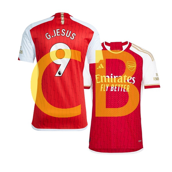 Fußballtrikot Arsenal gabriel jesus 9 Herren Heim 2023-2024 Kurzarm