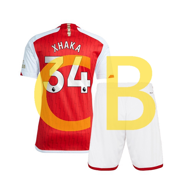 Fußballtrikot Arsenal xhaka 34 Kinder Heim 2023-2024 Kurzarm