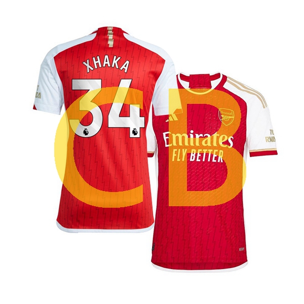 Fußballtrikot Arsenal xhaka 34 Herren Heim 2023-2024 Kurzarm