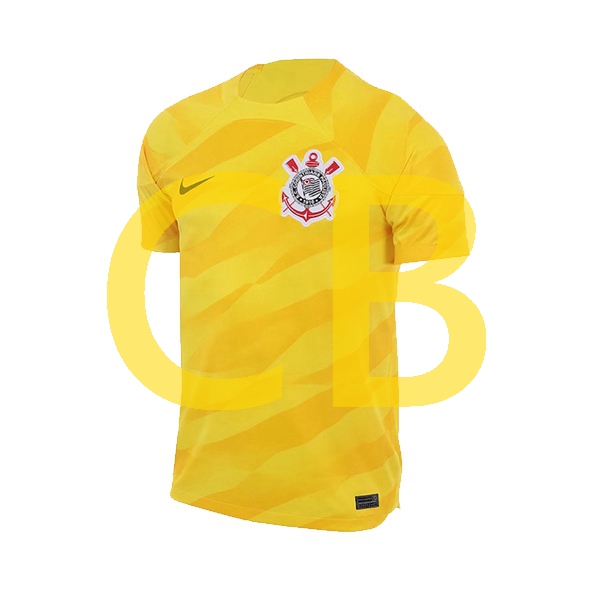 Fußballtrikot Corinthians Torwart Herren Auswärts 2023-2024 Kurzarm