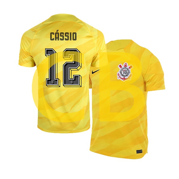 Fußballtrikot Corinthians cassio 12 Torwart Herren Auswärts 2023-2024 Kurzarm