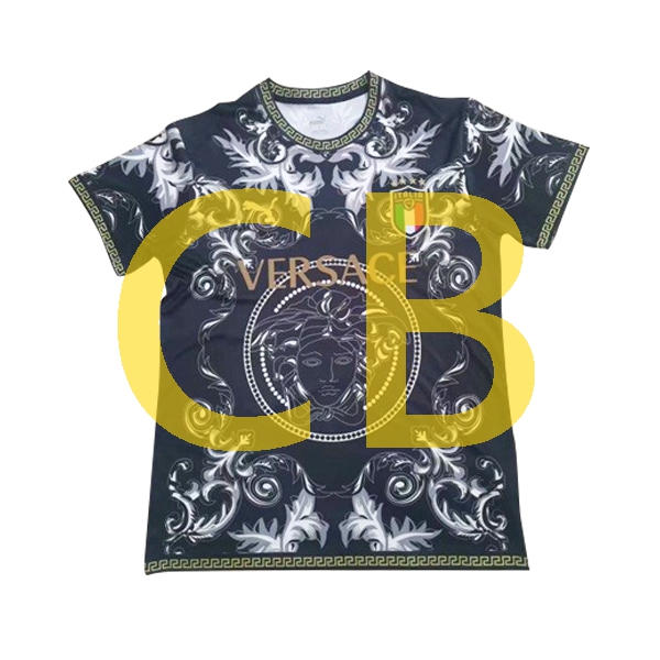 Fußballtrikot Italien versace blackcolor Herren 2023-2024 Kurzarm
