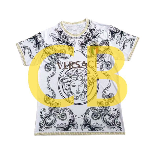 Fußballtrikot Italien versace whitecolor Herren 2023-2024 Kurzarm