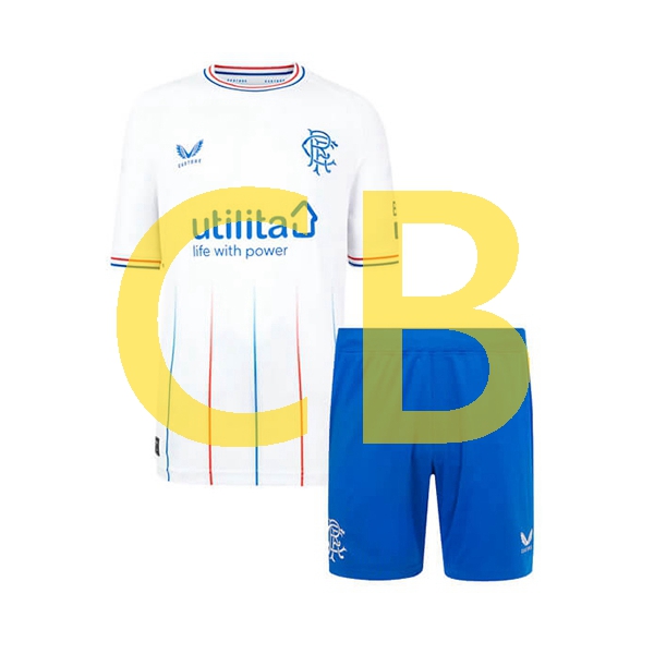 Fußballtrikot Rangers Kinder Auswärts 2023-2024 Kurzarm