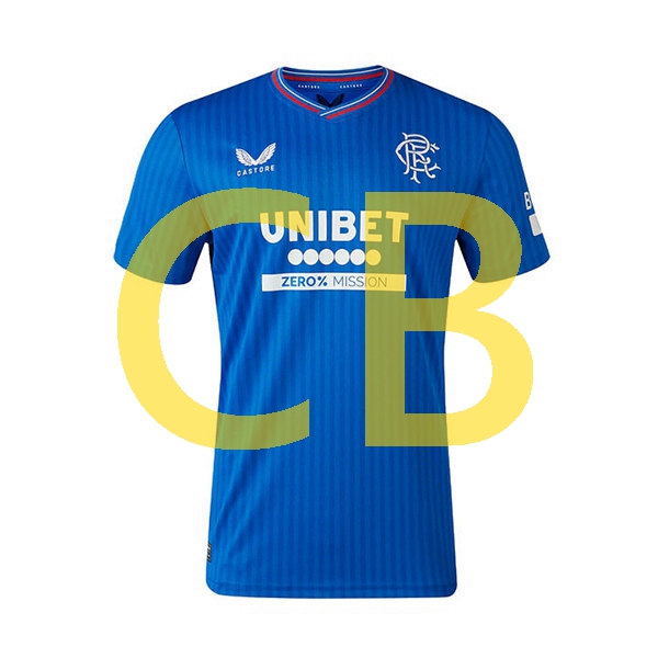 Fußballtrikot Rangers Herren Heim 2023-2024 Kurzarm