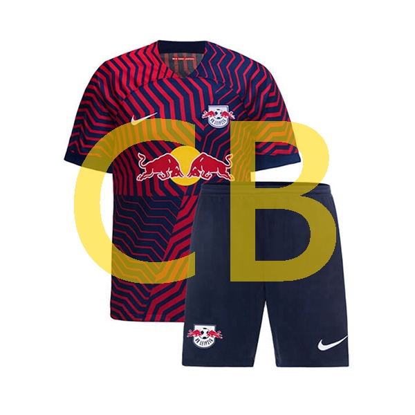 Fußballtrikot RB Leipzig Kinder Auswärts 2023-2024 Kurzarm