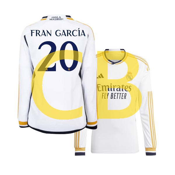 Fußballtrikot Real Madrid fran garcia 20 Herren Heim 2023-2024 Langarm