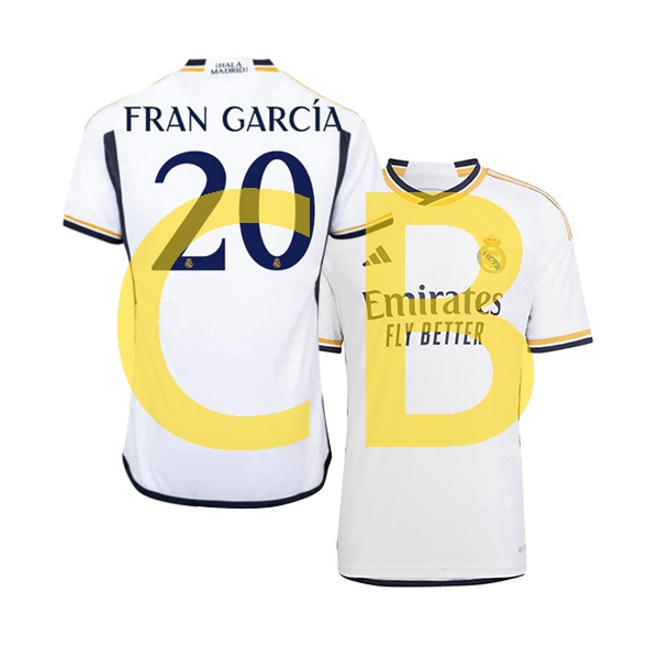 Fußballtrikot Real Madrid fran garcia 20 Herren Heim 2023-2024 Kurzarm