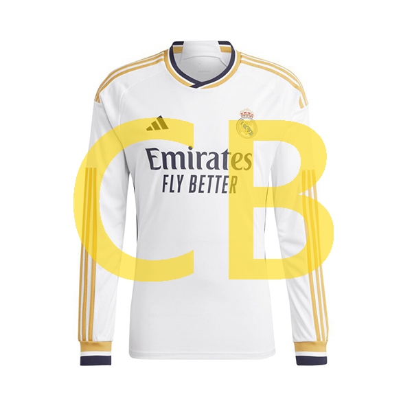 Fußballtrikot Real Madrid Herren Heim 2023-2024 Langarm