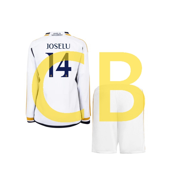 Fußballtrikot Real Madrid joselu 14 Kinder Heim 2023-2024 Langarm