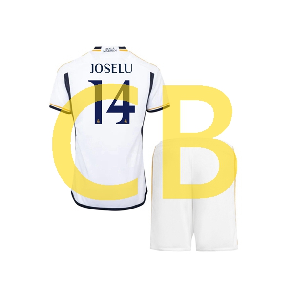 Fußballtrikot Real Madrid joselu 14 Kinder Heim 2023-2024 Kurzarm