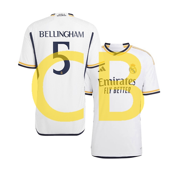 Fußballtrikot Real Madrid jude bellingham 5 Herren Heim 2023-2024 Kurzarm
