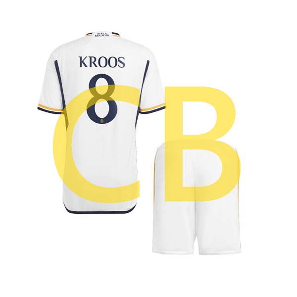 Fußballtrikot Real Madrid kroos 8 Kinder Heim 2023-2024 Kurzarm