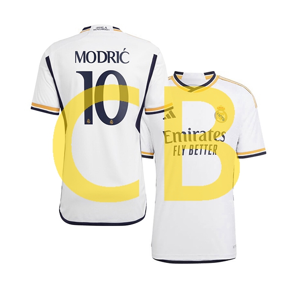 Fußballtrikot Real Madrid Modrić 10 Herren Heim 2023-2024 Kurzarm