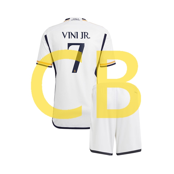 Fußballtrikot Real Madrid vinicius junior 7 Kinder Heim 2023-2024 Kurzarm