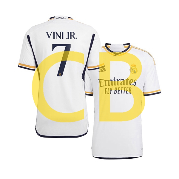 Fußballtrikot Real Madrid vinicius junior 7 Herren Heim 2023-2024 Kurzarm