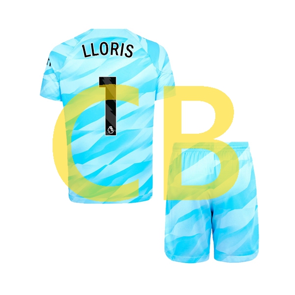 Fußballtrikot Tottenham Hotspur hugo lloris 1 Torwart Kinder Heim 2023-2024 Kurzarm