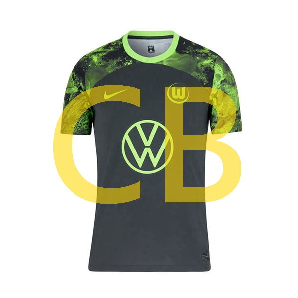 Fußballtrikot VfL Wolfsburg Herren Auswärts 2023-2024 Kurzarm