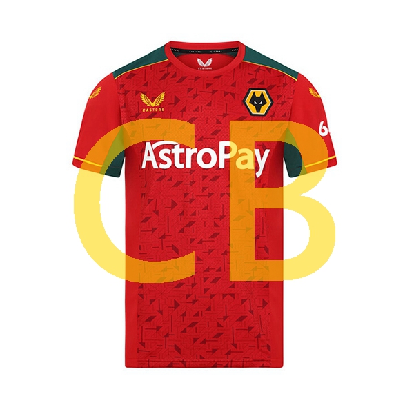 Fußballtrikot Wolverhampton Wanderers Herren Auswärts 2023-2024 Kurzarm