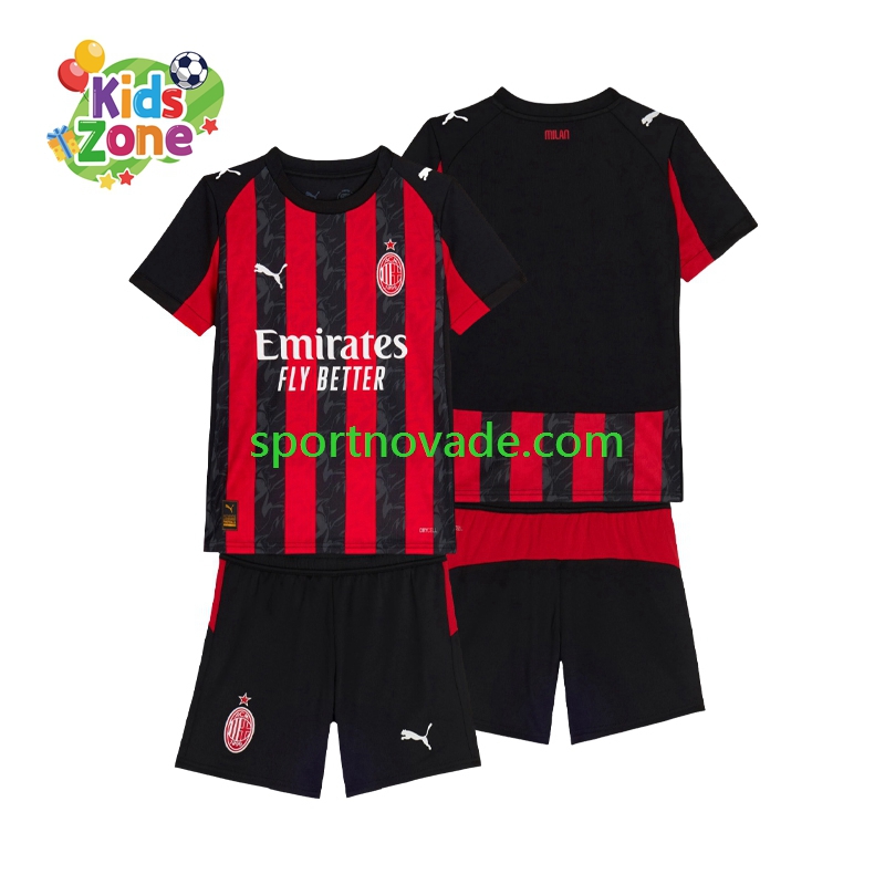 AC Mailand Heim Trikot Kinder Kurzarm 2025-2026