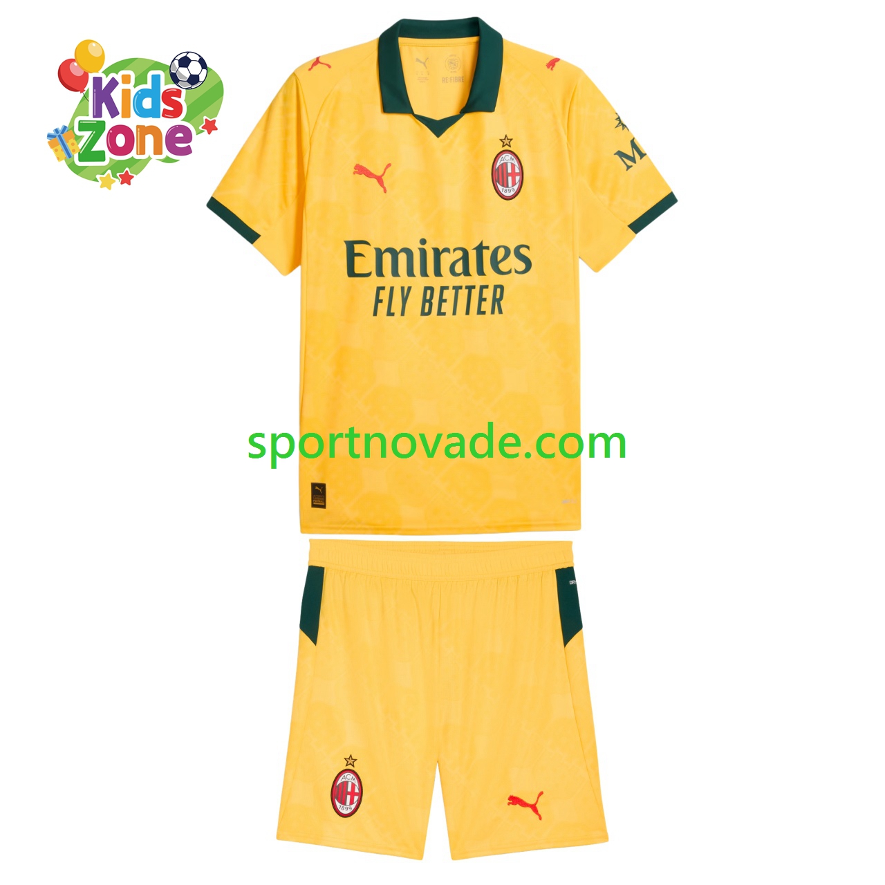 AC Mailand Dritt Trikot Kinder Kurzarm 2025-2026