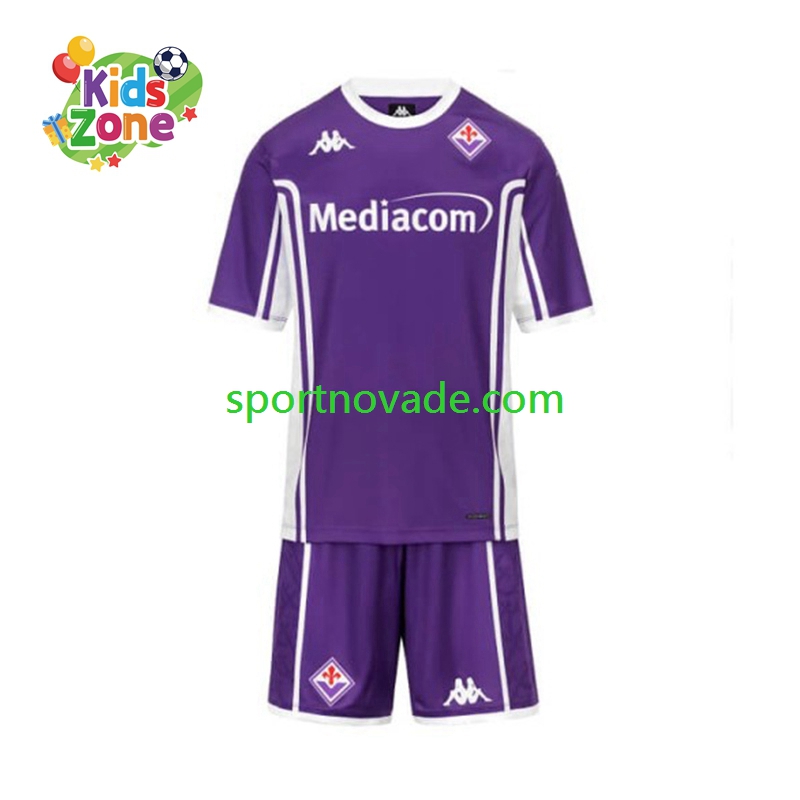 AC Florenz Heim Trikot Kinder Kurzarm 2025-2026