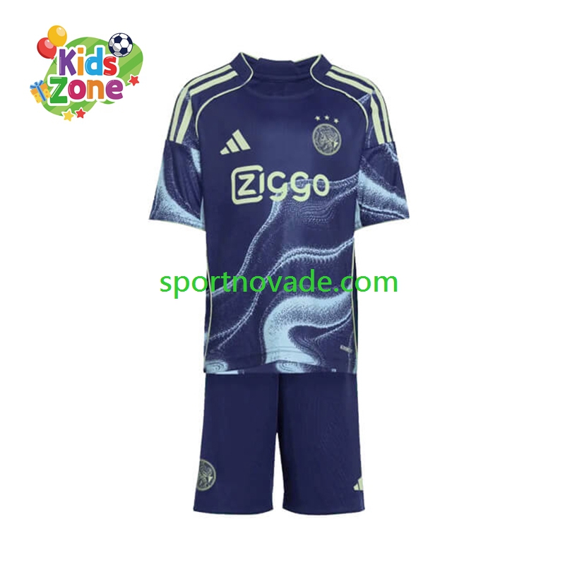 Ajax Amsterdam Auswärts Trikot Kinder Kurzarm 2025-2026