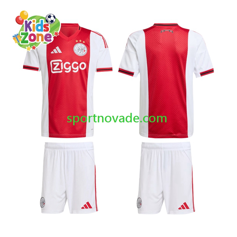 Ajax Amsterdam Heim Trikot Kinder Kurzarm 2025-2026