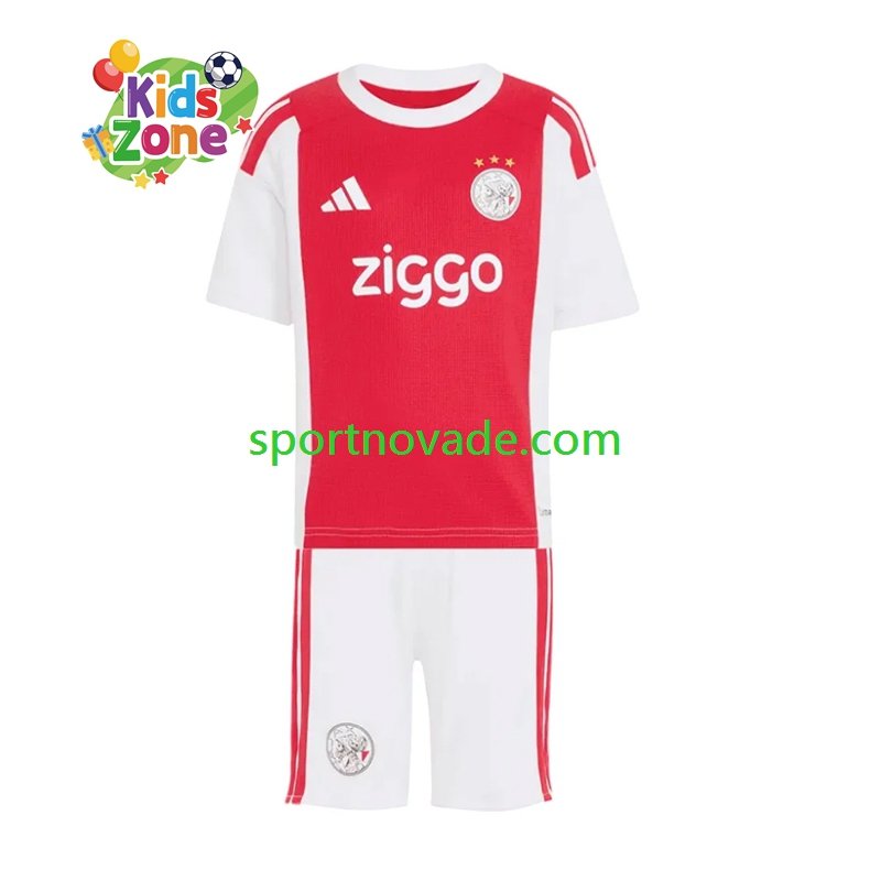 Ajax Amsterdam Heim Trikot Kinder Kurzarm 2026-2027
