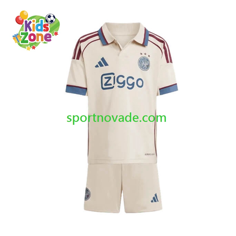 Ajax Amsterdam Dritt Trikot Kinder Kurzarm 2025-2026