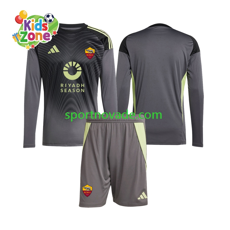 AS Rom Torwart Heim Trikot Kinder Langarm 2025-2026