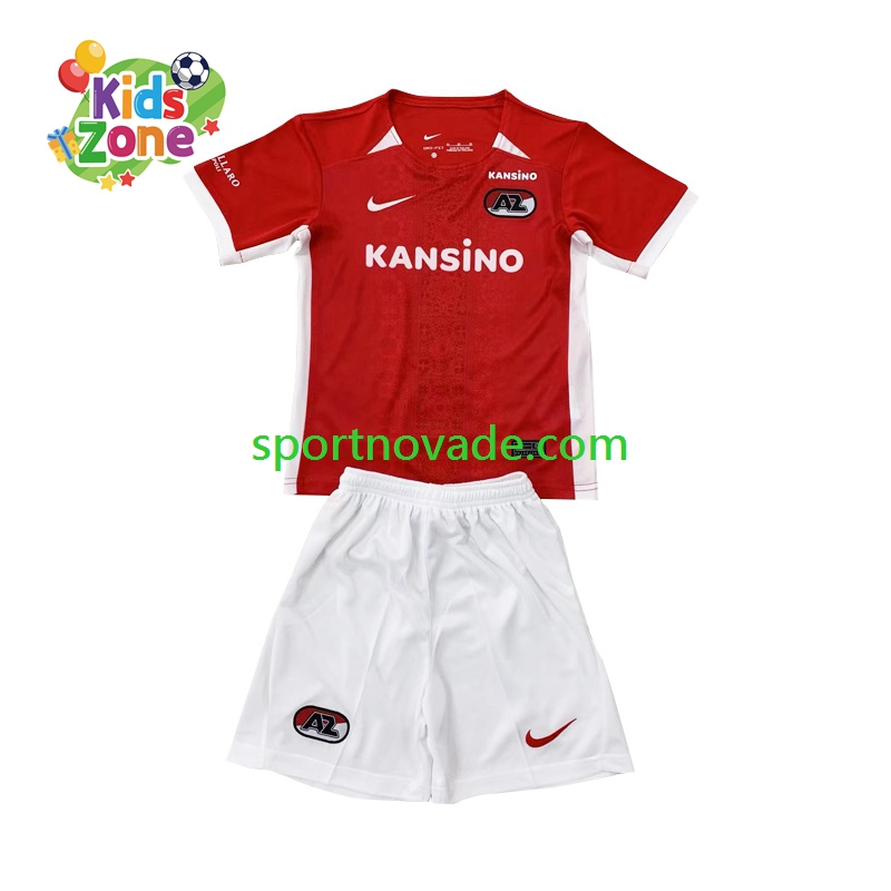 AZ Alkmaar Heim Trikot Kinder Kurzarm 2024-2025