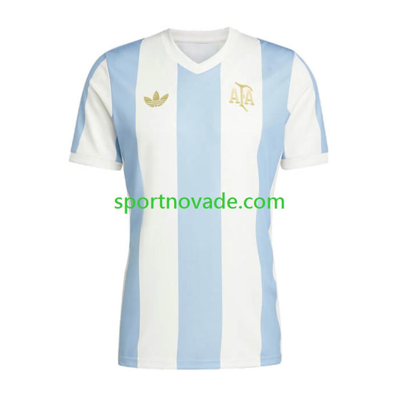 Argentinien 50 Anniversary Heim Trikot Herren Kurzarm