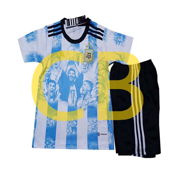 Argentinien all stars Heim Trikot Kinder Kurzarm 2023