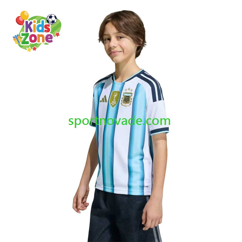 Argentinien Heim Trikot Kinder Kurzarm World Cup 2026