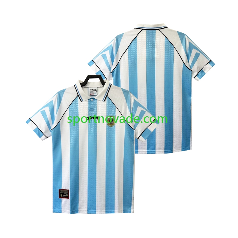 Argentinien Retro Heim Trikot Herren Kurzarm 1996 1997