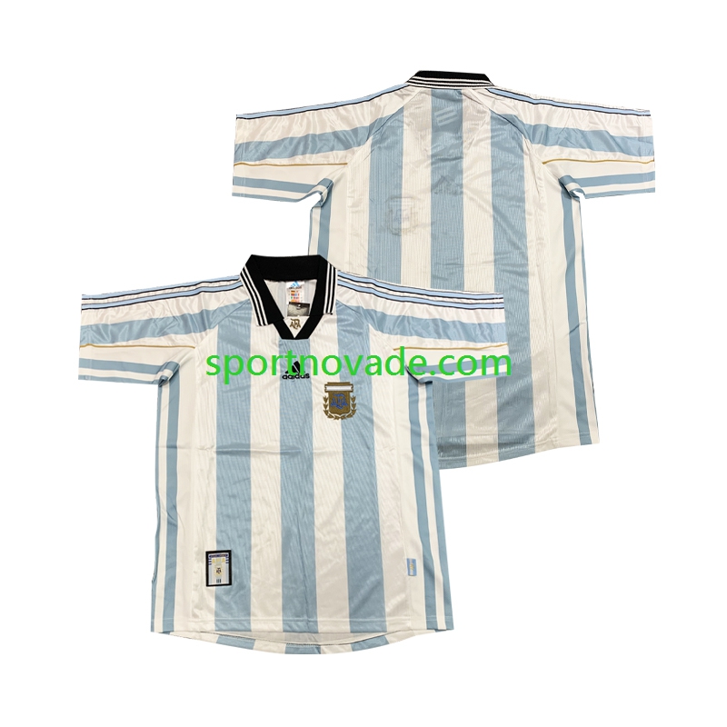 Argentinien Retro Heim Trikot Herren Kurzarm 1998
