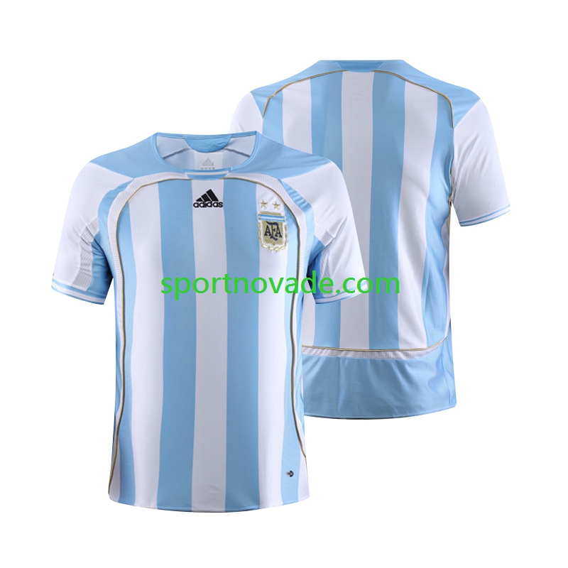 Argentinien Retro Heim Trikot Herren Kurzarm 2006