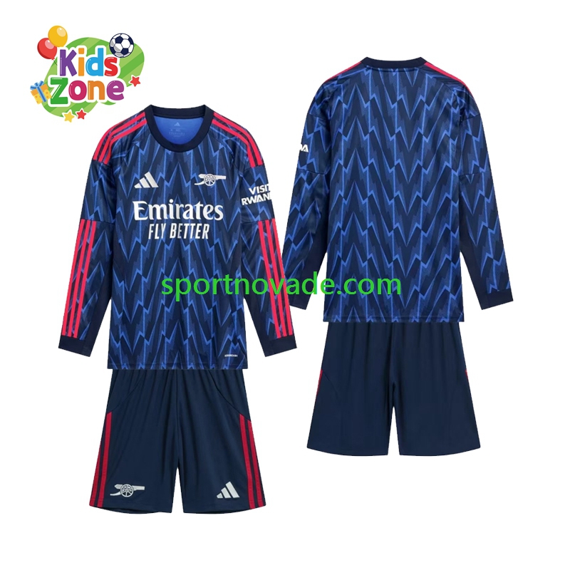 Arsenal Auswärts Trikot Kinder Langarm 2025-2026