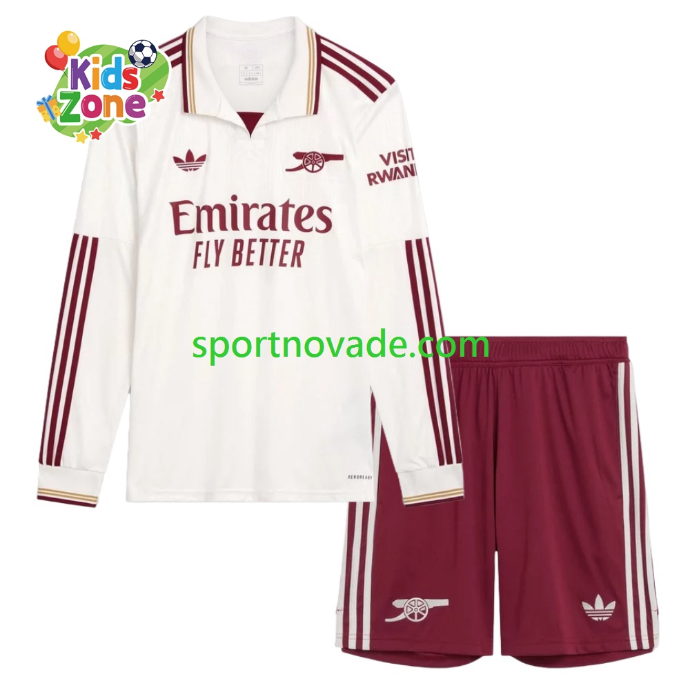 Arsenal Dritt Trikot Kinder Langarm 2025-2026