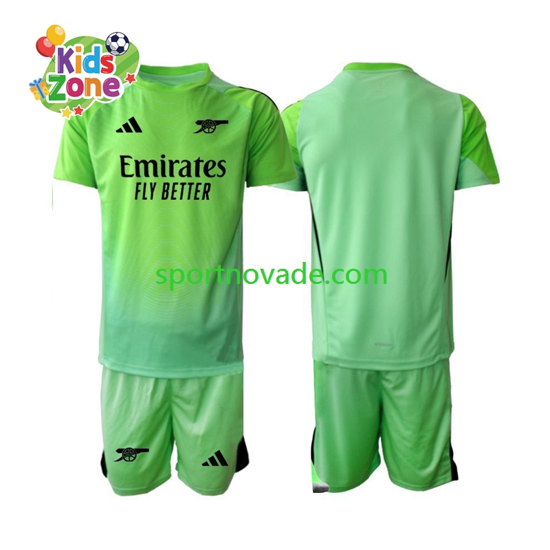 Arsenal Torwart Auswärts Trikot Kinder Kurzarm 2025-2026