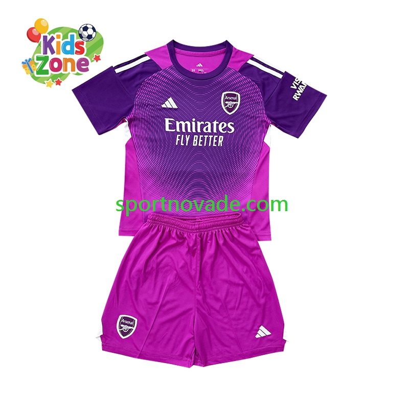 Arsenal Torwart Dritt Trikot Kinder Kurzarm 2025-2026