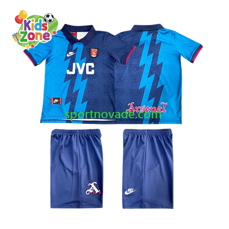 Arsenal Retro Auswärts Trikot Kinder Kurzarm 1995 1996