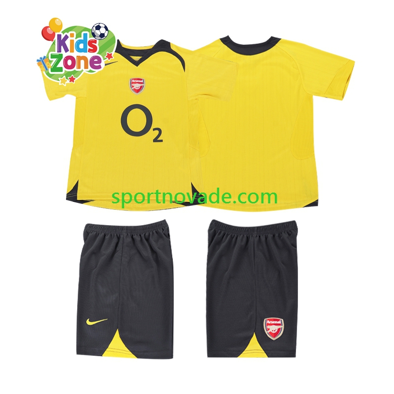 Arsenal Retro Auswärts Trikot Kinder Kurzarm 2005 2006