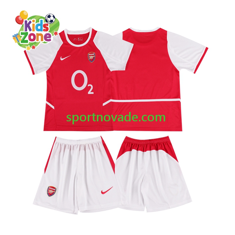 Arsenal Retro Heim Trikot Kinder Kurzarm 2002 2003