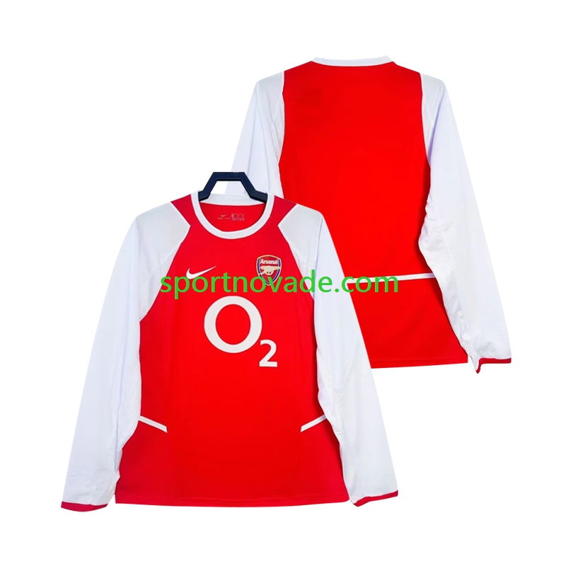 Arsenal Retro Heim Trikot Herren Langarm 2002 2003